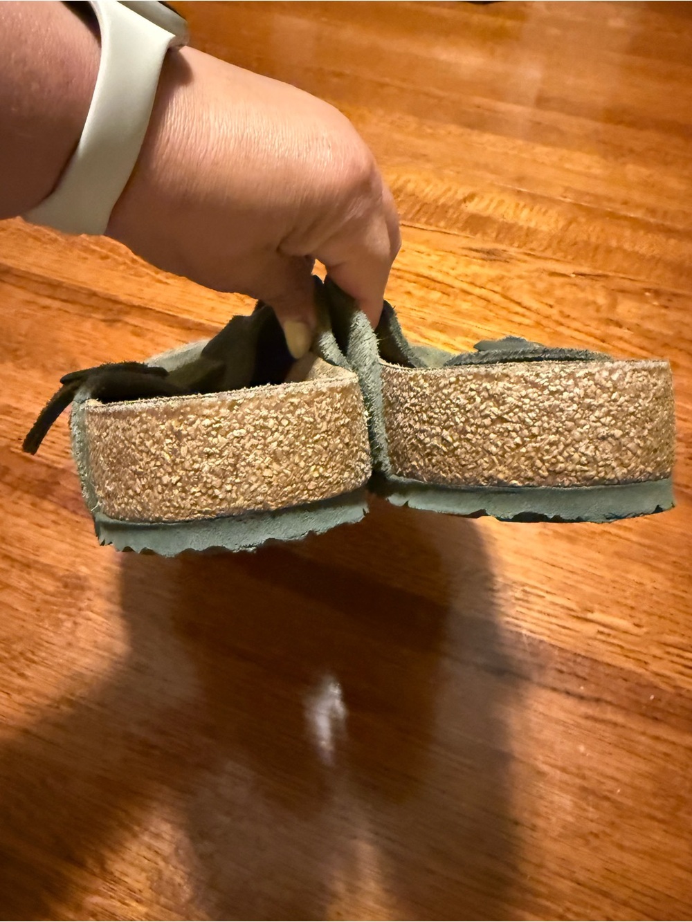 Birkenstock Men’s Boston Suede Leather in Thyme. - Picture 5 of 5